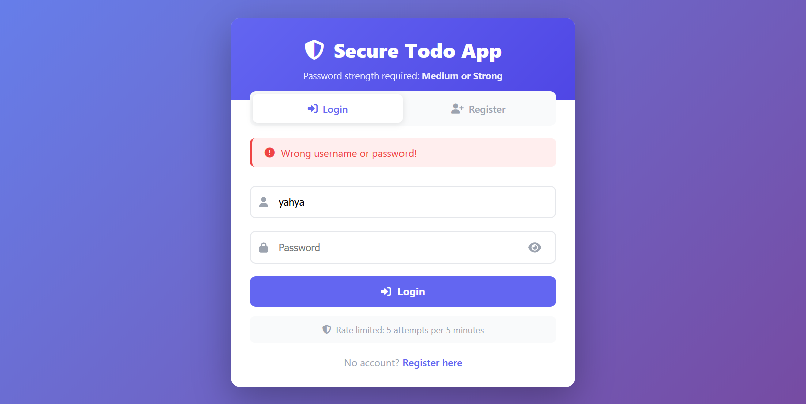 Secure Task Manager